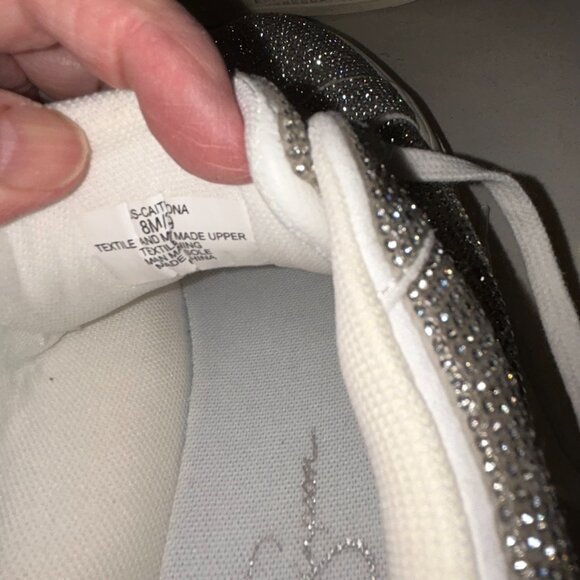 Jessica Simpson Cherello Platform Fashion Sneaker Silver size 8 NEW - Picture 8 of 10